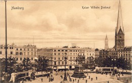 Hamburg. Kaiser Wilhelm Denkmal  - 2 Scans - Mitte