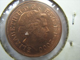 UK GREAT BRITAIN ENGLAND 1 PENNY 2000 HIGH GRADE CHOICE UNC   LOT 13 NUM  30 - 1 Penny & 1 New Penny