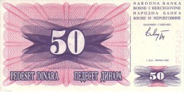 BOSNIE-HERZEGOVINE   50 Dinara  Daté Du 01-07-1992   Pick 12 A        ***** BILLET  NEUF ***** - Bosnien-Herzegowina