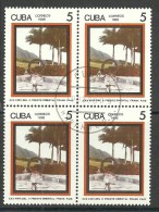 Cuba; 1988 30th Anniv. Of Frank Pais Second Eastern Front (Block Of 4) - Oblitérés