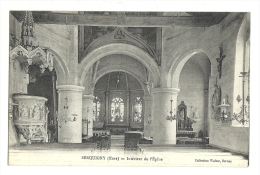 Cp, 27, Serquigny, Intérieur De L'Eglise, Voyagée 1916 - Serquigny