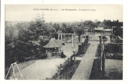 Cp, 28, Sorel-Moussel, La Malignerie, La Roseraie Et Jeux - Sorel-Moussel