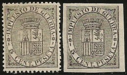 España 141F Y 141sF * Falsos Postales - Unused Stamps
