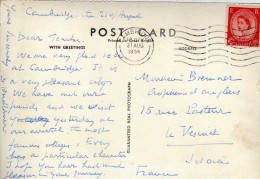 1643  Postal Cambridge  1956  Inglaterra, - Storia Postale