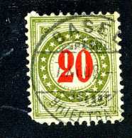 2208 Switzerland 1897  Michel #19 II BY Gc N  Used    Scott #J25  ~Offers Always Welcome!~ - Postage Due