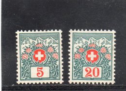 SUISSE 1910 (*) - Strafportzegels