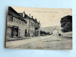 Carte Postale Ancienne : ANOULD : Le Centre Et La Mairie, En 1916 - Anould