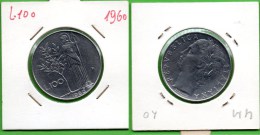 ITALIA LIRE 100 1960 - 100 Lire