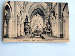 Carte Postale Ancienne : ETIVAL : Interieur De L' Eglise - Etival Clairefontaine