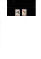 DANIMARCA - Unificato  552/3** - Fiori - Unused Stamps