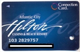 Hilton Casino, Atlantic City, NJ, U.S.A., Older Used Slot Or Player´s Card, Hilton-15 - Tarjetas De Casino