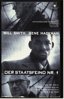 VHS Video  -  Der Staatsfeind Nr. 1  -  Mit : Will Smith, Gene Hackman, Jon Voight  -  Von 1998 - Polizieschi
