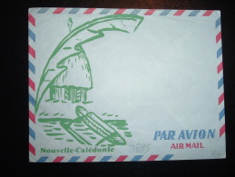 LETTRE ILLUSTREE PAR AVION NOUVELLE-CALEDONIE - Covers & Documents