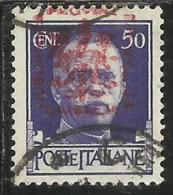 LUBIANA OCCUPAZIONE TEDESCA 1943 CENT.. 50 USED USATO - Duitse Bez.: Ljubljana