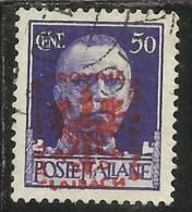 LUBIANA OCCUPAZIONE TEDESCA 1943 CENT.. 50 USED USATO - German Occ.: Lubiana