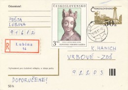 I2882 - Czechoslovakia (1982) 916 12 Lubina - Lettres & Documents
