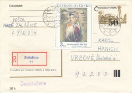 I2892 - Czechoslovakia (1982) 072 34 Zaluzice - Lettres & Documents