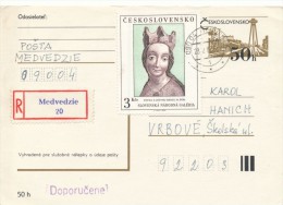 I2893 - Czechoslovakia (1983) 090 04 Medvedzie - Lettres & Documents