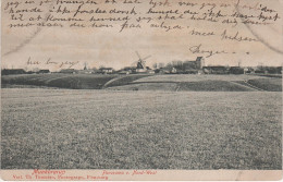 AK Munkbrarup Panorama Von Nord West Windmühle Bei Glücksburg Flensburg Maasbüll Husby Langballig Ringsberg Schleswig - Glücksburg