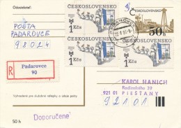 I2897 - Czechoslovakia (1984) 980 24 Padarovce - Lettres & Documents