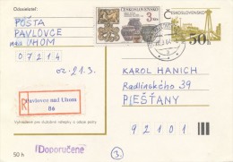 I2899 - Czechoslovakia (1984) 072 14 Pavlovce Nad Uhom - Lettres & Documents