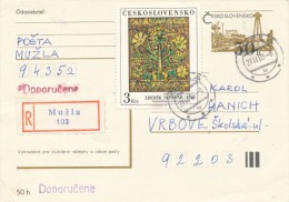 I2910 - Czechoslovakia (1983) 943 52 Muzla - Lettres & Documents