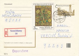 I2912 - Czechoslovakia (1983) 951 81 Nemcinany - Lettres & Documents