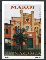 Hungary 2004. Synagogues - MAKO -  Commemorative Sheet Special Catalogue Number: 2004/18 - Feuillets Souvenir