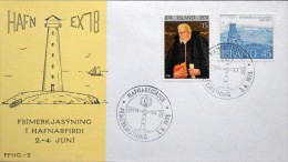 Iceland 1978 Special Cancel Cover Leuchttûrme/ Lighthaus 3-6 ( Lot 3014 ) - Storia Postale