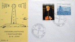 Iceland 1978 Special Cancel Cover Leuchttûrme/ Lighthaus 3-6 ( Lot 3020 ) - Storia Postale