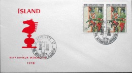 Iceland 1978   Schach    Special Cancel Cover  ( Lot 3020 ) - Cartas & Documentos