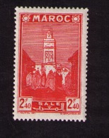 Timbre Neuf Maroc, Mosquée De Salé, H. Hourtal / Gabriel-Antonin Barlangue,  2,40 F, 1942 - Ungebraucht