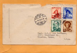 Switzerland 1941 Cover Mailed To USA - Briefe U. Dokumente