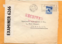 Switzerland 1941 Censored Cover Mailed To USA - Lettres & Documents