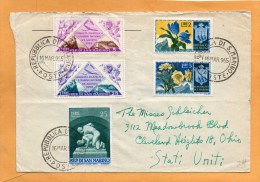 San Marino 1955 Cover Mailed To USA - Storia Postale