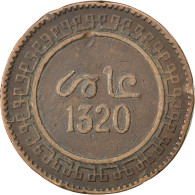 Monnaie, Maroc, 'Abd Al-Aziz, 10 Mazunas, 1902, Birmingham, TB, Bronze, KM:17.2 - Morocco