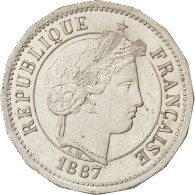 Monnaie, France, 5 Centimes, 1887, Paris, SPL, Maillechort, Gadoury:13.3 - Pruebas