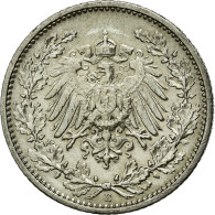 Monnaie, GERMANY - EMPIRE, 1/2 Mark, 1912, Muldenhütten, TTB+, Argent, KM:17 - 1/2 Mark