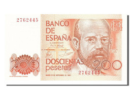 Billet, Espagne, 200 Pesetas, 1980, 1980-09-16, NEUF - [ 4] 1975-…: Juan Carlos I.