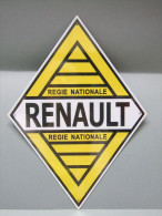 PLAQUE Publicitaire En Tôle RENAULT - Placas En Aluminio (desde 1961)