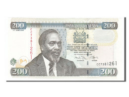 Billet, Kenya, 200 Shillings, 2009, 2009-06-17, NEUF - Kenia