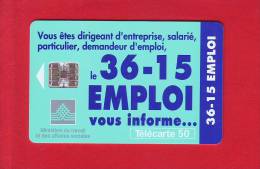 493 - Telecarte Publique 36 15 Emploi (F710) - 1996