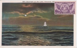 Cleveland- (1931)  Moonlight On The Lake- (Excellent Condition) **voir Description** N°32331-Timbre Michigan - Cleveland