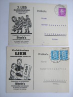1931, 2 Firmenkarten Donaueschingen - Donaueschingen