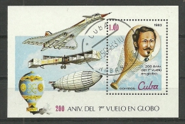 Cuba; 1983 Bicentenary Of Manned Flight - Oblitérés