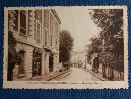 ""    CPA  CHARBONNIERES  LES  BAINS  //  RUE  DES  EAUX   "" - Charbonniere Les Bains