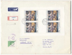 I2800 - Czechoslovakia (1989) 305 00 Plzen 5 / CLO CSSR  + GB (R + Avis De Réception + Imprimé 50%) - Lettres & Documents