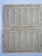 Petit  CALENDRIER  PUB   1931  (Format  14 X 8,5 Cm) - Tamaño Pequeño : 1921-40