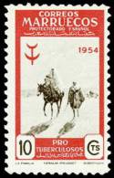 Marruecos 396 ** Tuberculosos. 1954 - Spanisch-Marokko