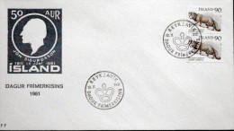 Iceland 1981  MiNr.551  Special Cancel Cover  Lot 3095 ) - Brieven En Documenten